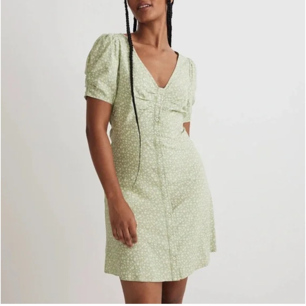 Floral Green Dress